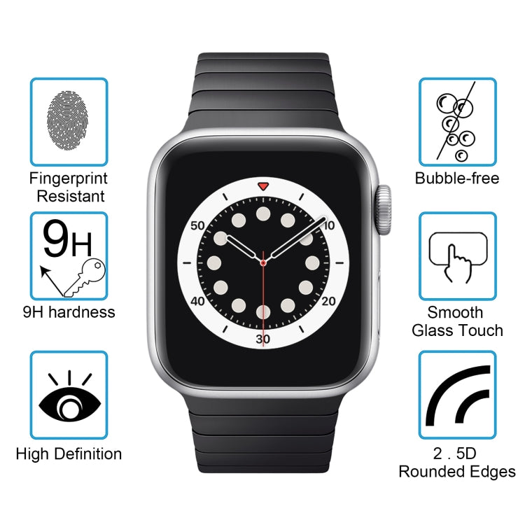For Apple Watch Edition 38mm 38mm Dial Diameter 9H+ Surface Hardness 2.5D Explosion-proof Tempered Glass Film